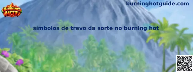 Símbolos de trébol en Burning Hot